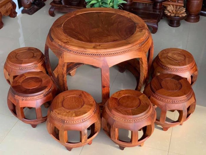 Bàn trà - ăn cơm hình trống