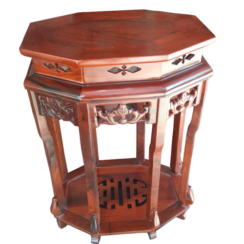 Đôn bát giác gỗ hương