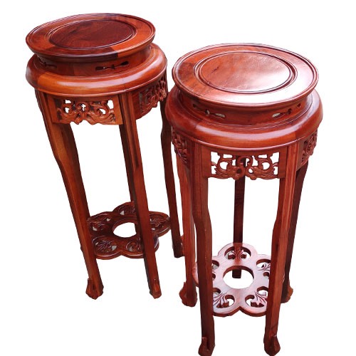 Đôn tròn chạm song phượng