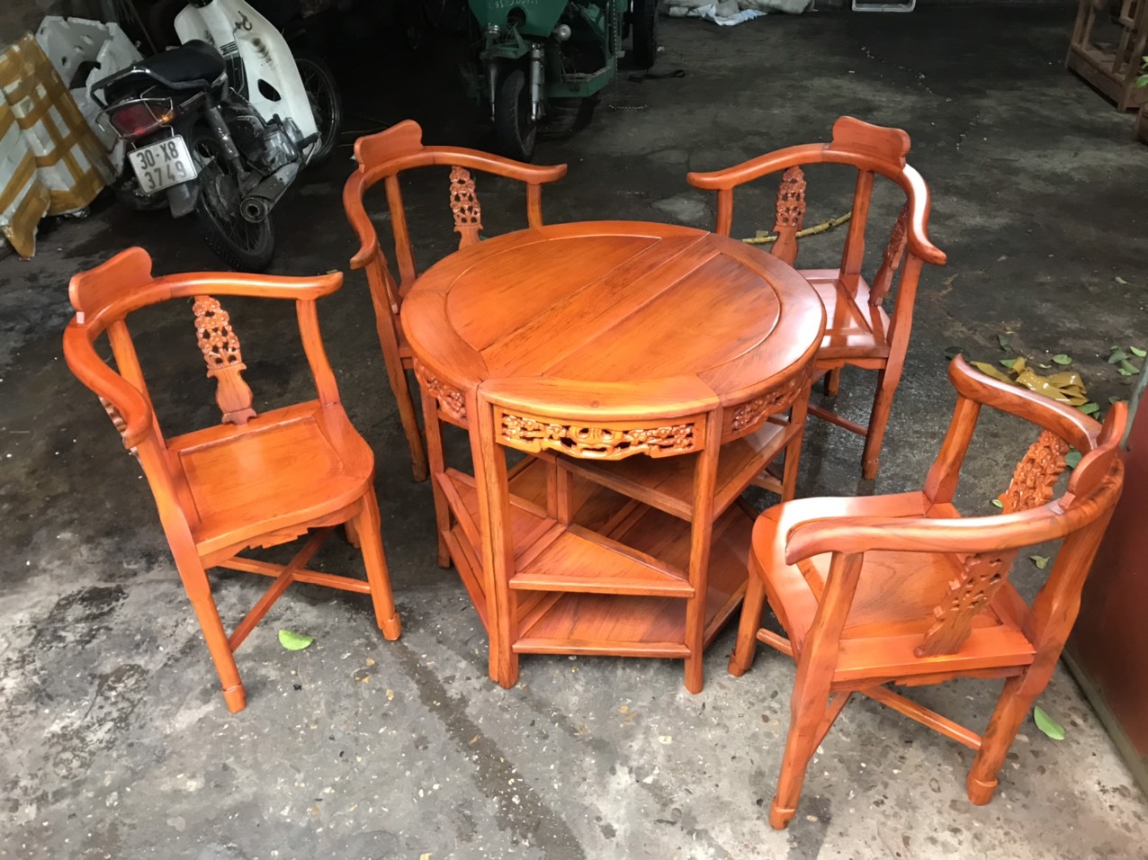 Bộ bàn trà - bàn cơm mẫu 1