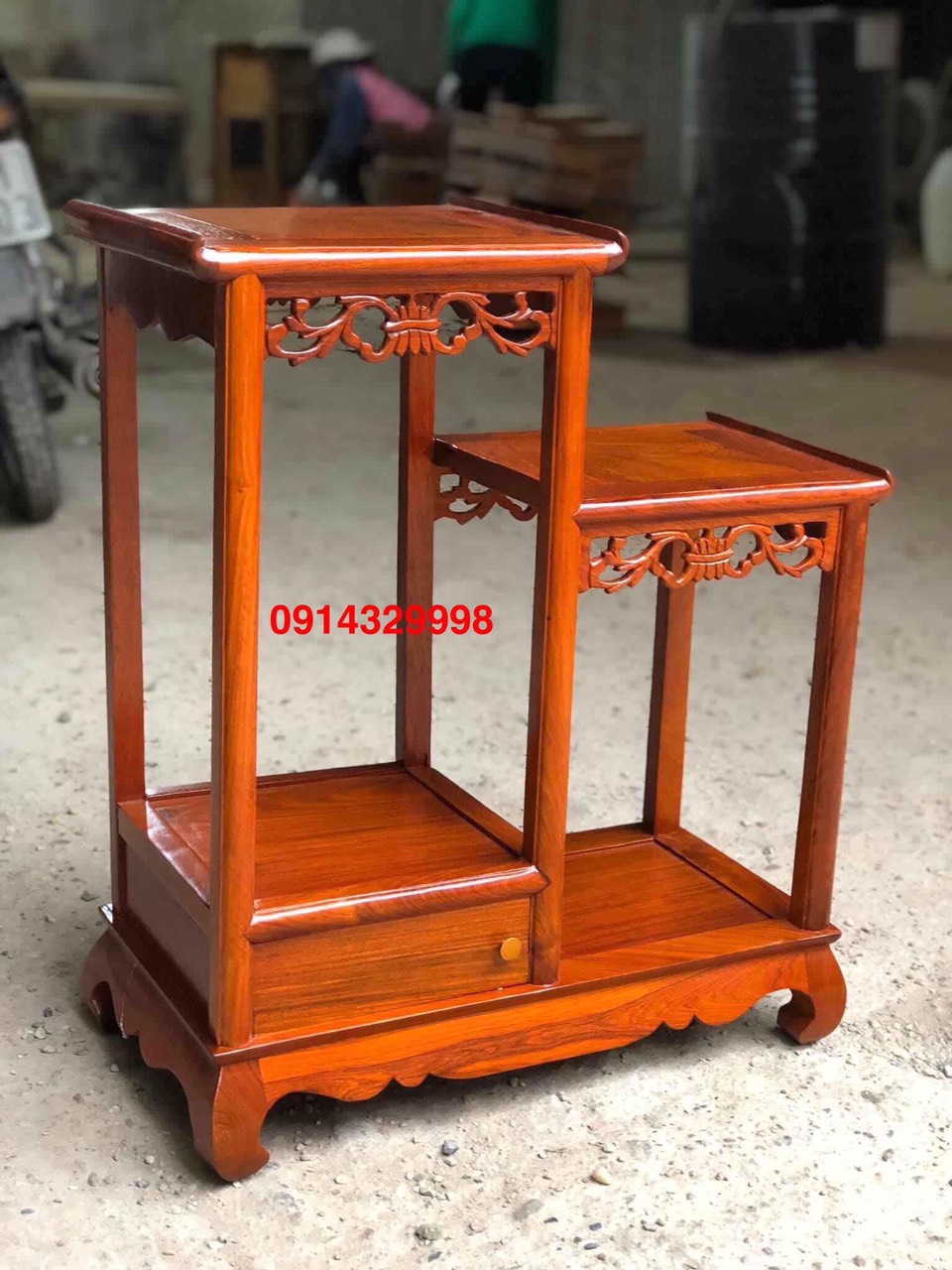 Nhị sơn thùng gỗ hương mẫu 5