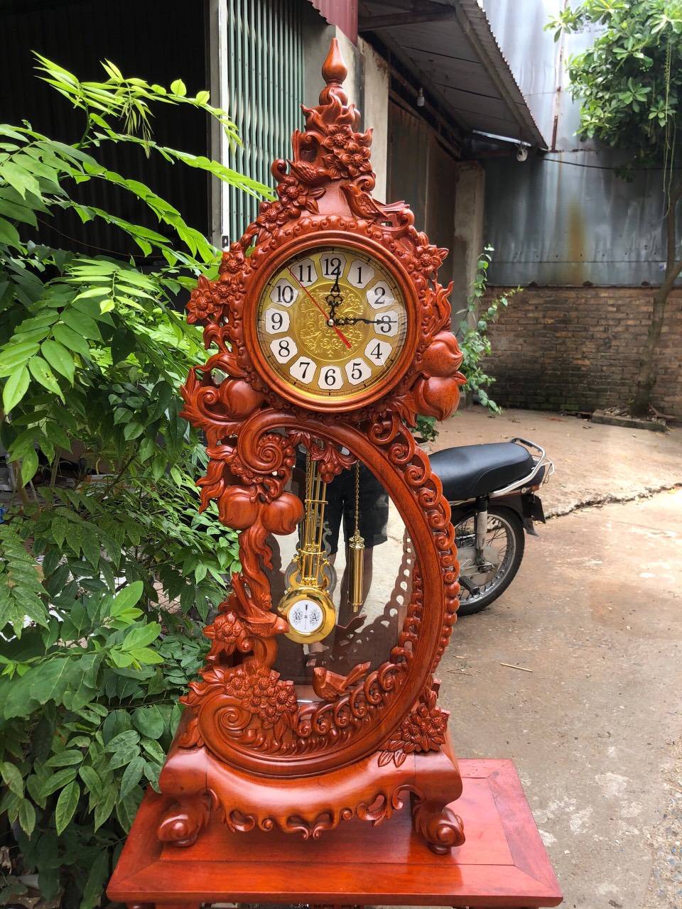 Đồng hồ để bàn Mai Đào Uyên ương