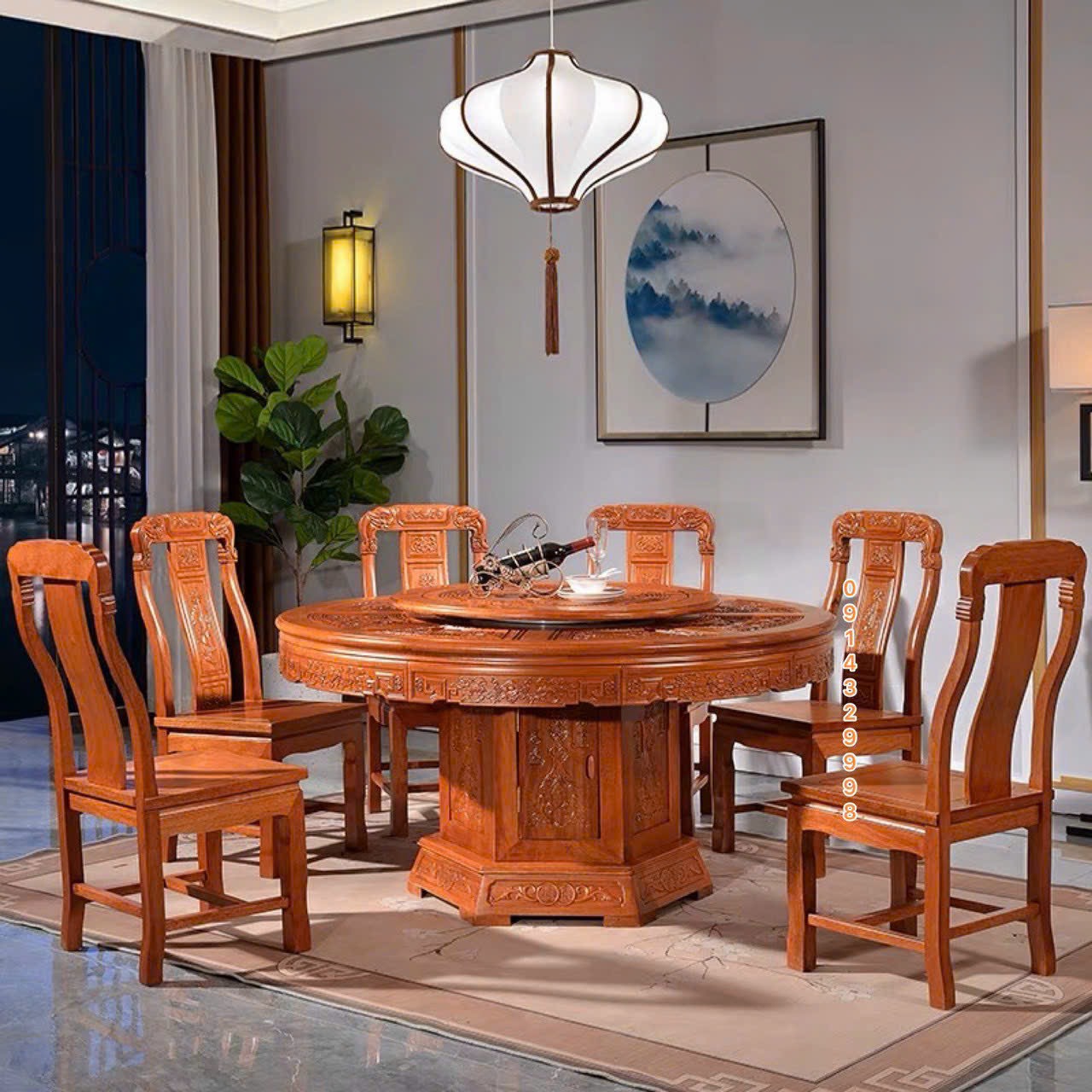 Bộ bàn ăn 6 món mẫu tàu 1